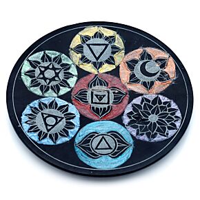 Prato queimador de incenso de perda sabão - Chakra Prato queimador de incenso de perda sabão - Chakra