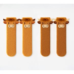 Meias fofinhas e macias Highland Coo Cow