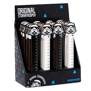 Régua de madeira moldada Stormtrooper (15cm)