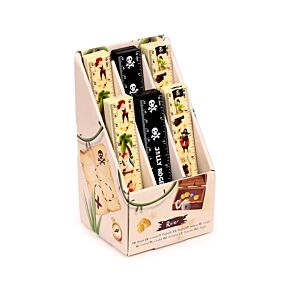 Régua de madeira Piratas Jolly Rogers (15cm)