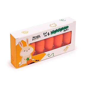 Sublinhador Inkredible Carrot Set de 6 - Cenouras Sublinhador Inkredible Carrot Set de 6 - Cenouras