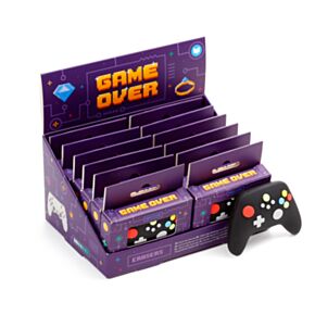 Borracha em forma de comando de jogos Game Over