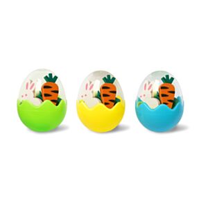 Springtime Mini Borrachas Decorativas num Pote em Forma de Ovo