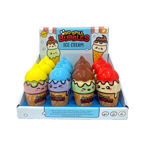 Bolhas Bolas de gelado em cone