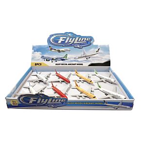 Brinquedo Flyline Jet Aeroplane com ação de fricção e retrocesso