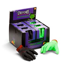 Brinquedo elástico em forma de mão de zombie assustadora
