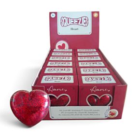 Brinquedo Maltose Squeezy com Glitter - Amore Heart Coração