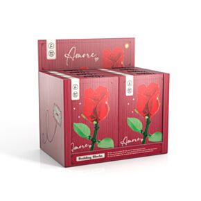 Kit de construção Micro Blox Amore Rosa Heart Coração