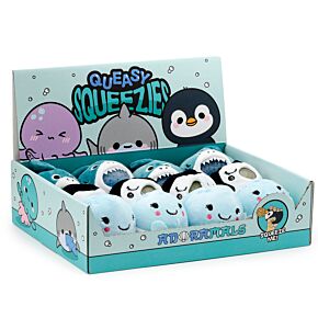 Criaturas Marinha para Espremer Queasy Squeezies Polvo, Tubarão, Pingüim Criaturas Marinha para Espremer Queasy Squeezies Polvo, Tubarão, Pingüim