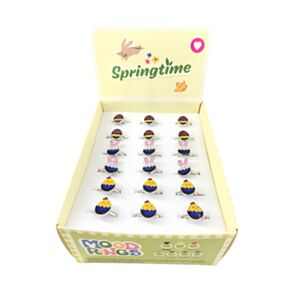 Anel do humor Springtime Ovo, Pintinho & Coelho