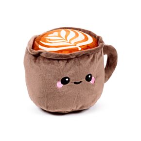 Saco térmico para micro-ondas com lavanda e pelúcia Foodiemals Cappuccino