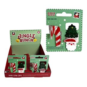 Conjunto de 3 mini-molas de cabelo com motivos natalícios Jingle Bunch