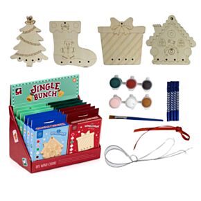 Decoração de guirlanda de Natal DIY para pintar Jingle Bunch 