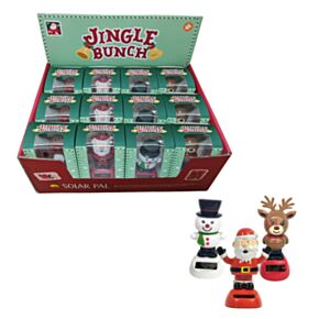 Boneco Solar - Conjunto de Natal: Pai Natal, Boneco de Neve e Rena