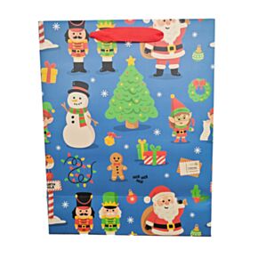 Saco para presentes grande Festive Friends Natal