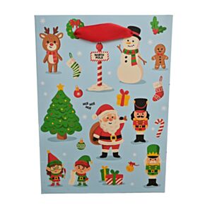 Festive Friends Natal Saco para presentes Médio