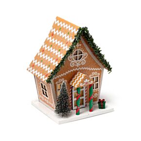 Decoração LED Casa Natal de gengibre