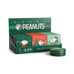 Bálsamo labial em lata  Peanuts Christmas Snoopy & Woodstock