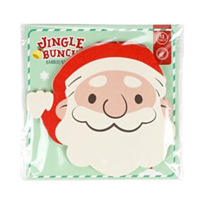 Conjunto de 12 guardanapos de papel de 3 camadas Jingle Bunch Santa Natal