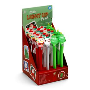 Caneta de ponta fina com luz LED Jingle Bunch Natal