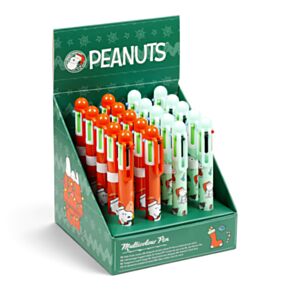 Christmas Peanuts Snoopy & Woodstock Caneta Multicolor (6 Cores)
