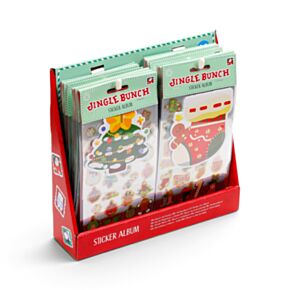 Autocolantes Jingle Bunch e livro de autocolantes com formas de Natal