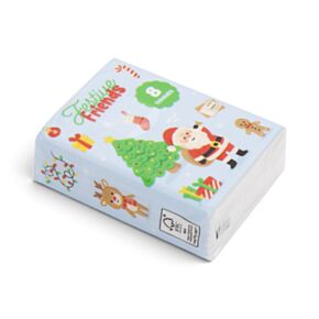 Pacote com 8 lenços de bolso Festive Friends Natal