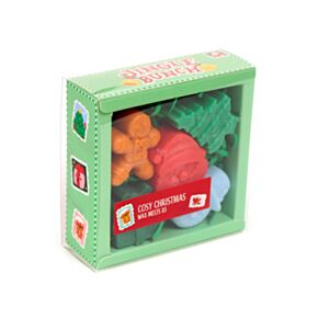 Conjunto de 5 ceras com forma de Jingle Bunch Natal