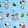 Peluche e cobertor de viagem 2 em 1 Blankeazzz Peanuts Snoopy & Woodstock