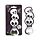 Abridor de PVC caveiras arrepiantes Spooky