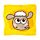 Toalha comprimida Kawaii Shaun a Ovelha