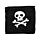 Toalha de viagem comprimida Piratas Jolly Rogers