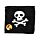Toalha de viagem comprimida Piratas Jolly Rogers