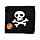 Toalha de viagem comprimida Piratas Jolly Rogers