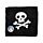 Toalha de viagem comprimida Piratas Jolly Rogers