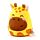 Brinquedo Fofinho Squidglys Raffi a Girafa - Adoramals selvagem