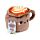 Peso para porta em pelúcia Foodiemals Cappuccino
