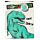 Feliz Aniversário Dinosauria saco para presentes - grande