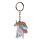 Porta-chaves PVC Unicórnio Mágico Rosa
