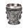 Copo de shot medieval decorativo do cavaleiro branco