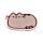 Pusheen - set de 4 bases para copos com forma 