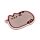 Pusheen - set de 4 bases para copos com forma 