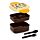 Lancheira Bento com fecho clip e talheres - Piratas Jolly Rogers