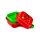 Lancheira Bento com fecho Clip Elidi o Morango Foodiemals