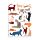 Bloco de Notas A5 em papel reciclado Gatos Feline Fine