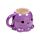 Caneca Adoramals com Asa Moldada em Forma de Polvo