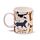 Caneca de Porcelana Gatos Feline Fine