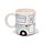Caneca Cerâmica com forma Caravana Home Is Where You Park It