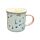 Caneca Porcelana de bordo fino Unicórnio Mágico