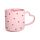 Caneca de Porcelana asa com forma de coração Amore Heart